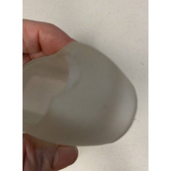 MCM Frosted Glass Figural Dutch Wooden Clog Shoe Ashtray READ - Picture 6 of 11